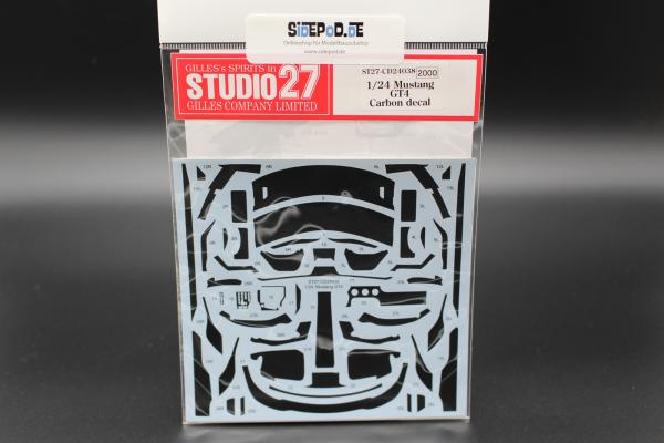 Ford Mustang GT4 Carbon Decal for Tamiya 1/24